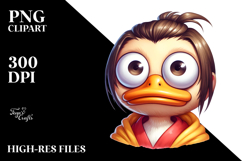 Silly Duck with Cross-Eyed Expression PNG Product Image 2