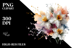 Narcissus with Gold Insertions PNG Product Image 2