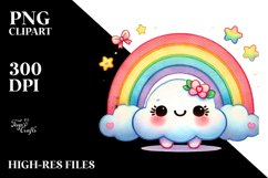 Colorful Rainbow Watercolor Design Product Image 2