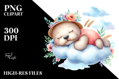Cute Baby Walrus Sleeping PNG Product Image 2