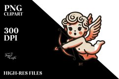 Simple Retro Cupid PNG Product Image 2