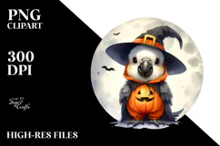 Cute Baby Macaw for Halloween PNG Product Image 2