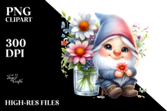 Cute Smiling GNOME PNG Product Image 2