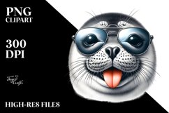 Detailed Seal Tongue Smiling | Clipart Product Image 1