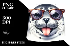Detailed Seal Tongue Smiling | Clipart Product Image 3