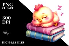 Colorful Cute Baby Chicken PNG Product Image 2