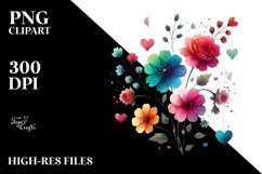 Digital Painting of Washed Watercolor Flower Product Image 2