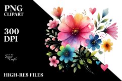 Digital Painting of Washed Watercolor Flower Product Image 2