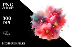 Colorful Glittery Splash | Sublimation Clipart Product Image 1