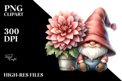 Exquisite Dahlia GNOME PNG Product Image 2