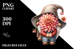 Beautiful Dahlia GNOME PNG Product Image 2