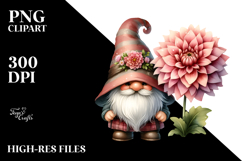 Lovely Dahlia GNOME PNG Product Image 2