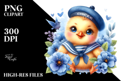 Smiling Sailor Chicken | Clipart Product Image 2