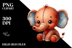 Plush Brownish Elephant | Clipart Product Image 1