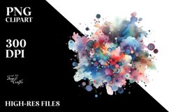 Colorful Particle Stains | Sublimation Clipart Product Image 3