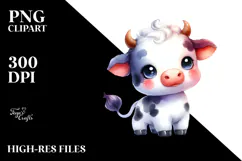 Cute Baby Cow, Transparent PNG Product Image 2