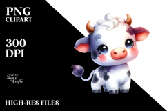Cute Baby Cow, Transparent PNG Product Image 2