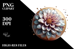 Abstract Glossy Dahlia, Transparent PNG Product Image 2