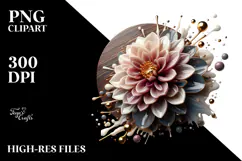 Abstract y Dahlia, Transparent PNG Product Image 2