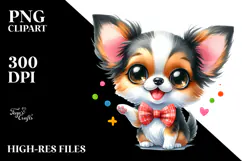 Happy Chihuahua Cartoon PNG Product Image 2