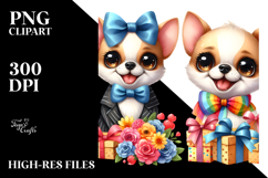 Joyful Chihuahua Cartoon PNG Product Image 2