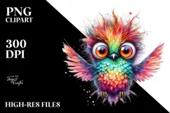 Baby Hummingbird Crazy Eyes | Clipart Product Image 3
