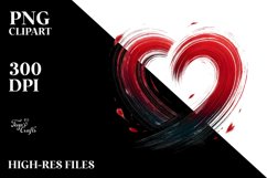 Simple Paintbrush Style Heart Product Image 2