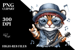 Colorful Baby Tiger with Rocker Look Product Image 2