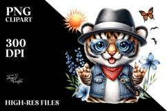 sunglasses,Baby Tiger Rocker Look PNG Product Image 2