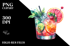 Creative Cocktail , Watercolor PNG Product Image 2