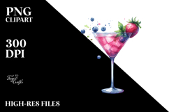 Creative Cocktail , Watercolor PNG Product Image 2