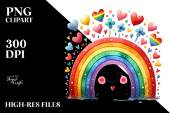 Simple Smiling Rainbow, PNG Product Image 2