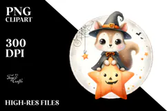 Cute Baby Squirrel in Halloween Costume, Simple Design Product Image 2