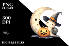 Cute Baby Snail in Halloween Costume, Vintage PNG Product Image 2