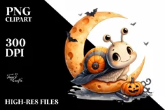 dressed for Halloween Baby Snail PNG Product Image 1