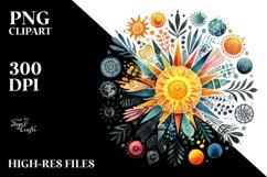 Colorful Sun PNG Product Image 2