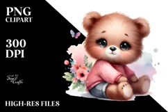 Sweet Baby Bear PNG Product Image 2