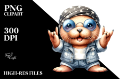 Cute Baby Walrus Rocker Summer PNG Product Image 2
