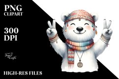 Victorious Polar Bear Clipart Product Image 3