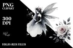 Washed Watercolor Gothic Fairy PNG Product Image 2