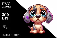 Colorful Funny Baby Great Dane Cartoon | Sublimation | Product Image 1