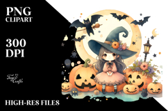 Witch Halloween Clipart PNG Product Image 2