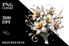 Artistic Narcissus, Transparent PNG Product Image 2