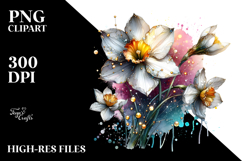 Abstract Artistic Narcissus Clipart Product Image 2