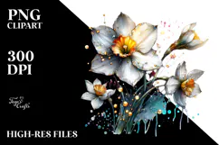 Artistic Narcissus, Transparent PNG Product Image 2
