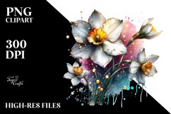 Abstract Artistic Narcissus Clipart Product Image 3