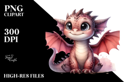 Cute Baby Dragon PNG Product Image 2