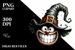 Goofy Smile Halloween Hat | Sublimation Clipart Product Image 1