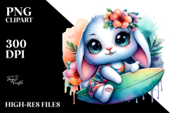 Playful Baby Bunny PNG Product Image 2