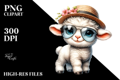 Watercolor Baby Lamb PNG Product Image 2